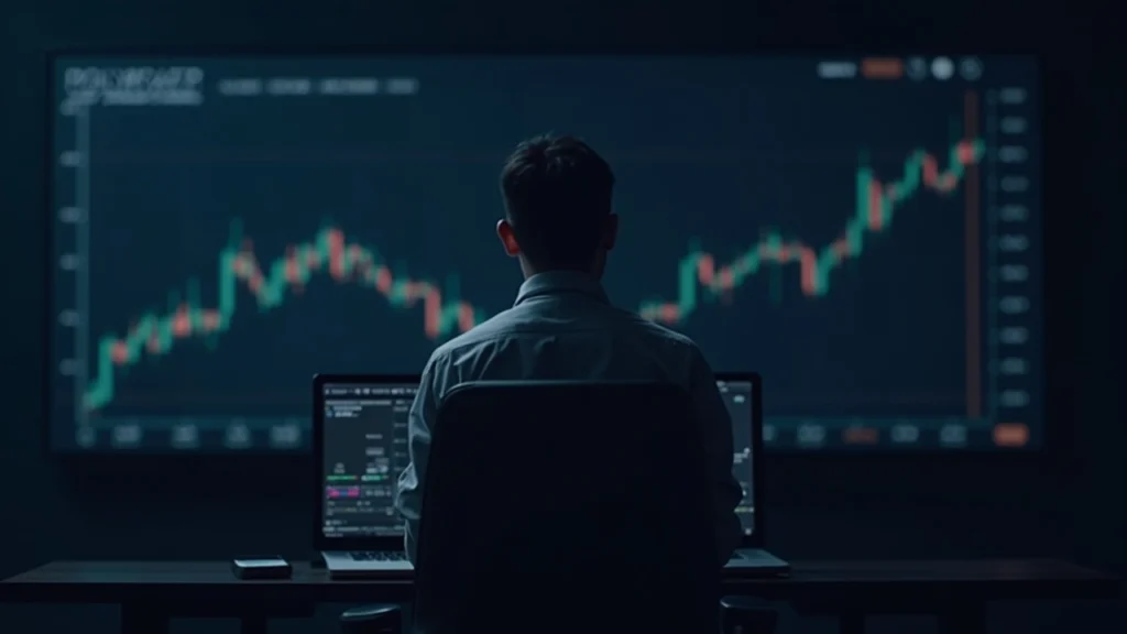 Crypto analyst at a newsroom desk with a large screen showing the LIT token and FDV chart, signaling a launch moment.