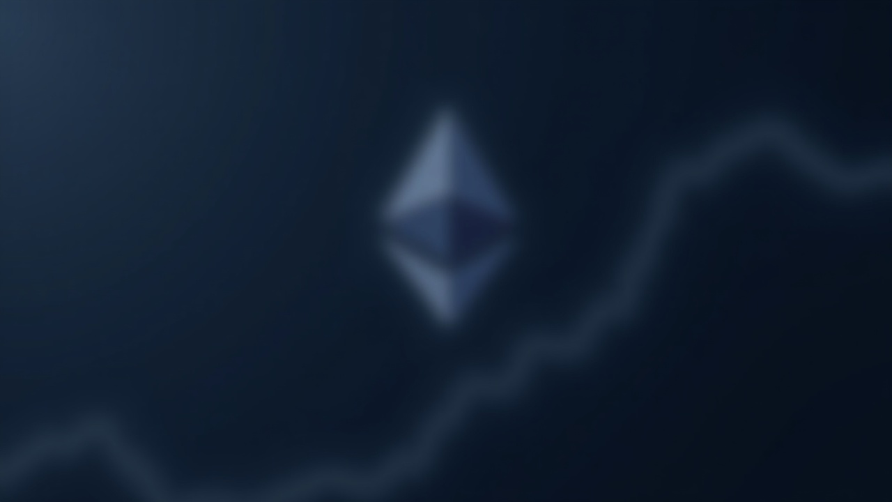 Editorial shot with Ethereum mainnet logo centered, fading Layer-2 logos Arbitrum, Base and Optimism, with an upward trend line.