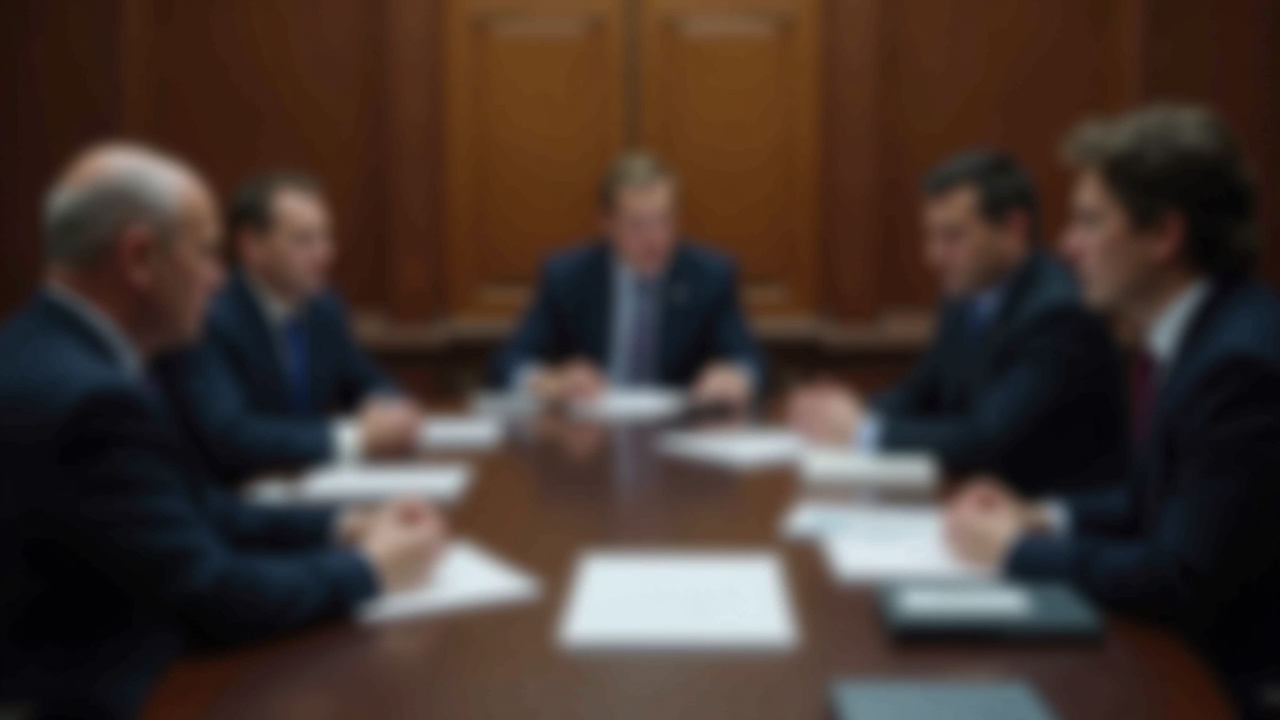 Editorial photo: crypto industry delegation briefing Capitol Hill staff, with Digital Asset Tax Principles on the table.