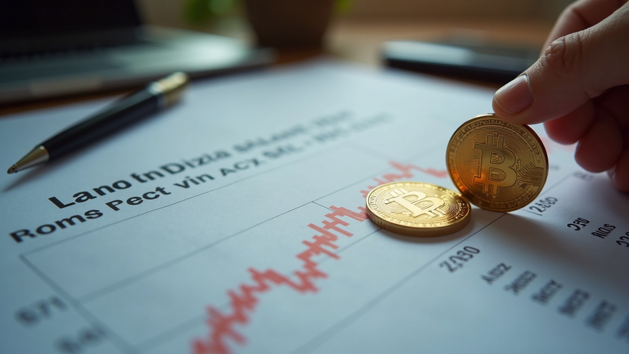 Editorial scene showing a corporate balance sheet with SOL imagery, a red loss chart, and a highlighted $230 cost against mid-$80s SOL price