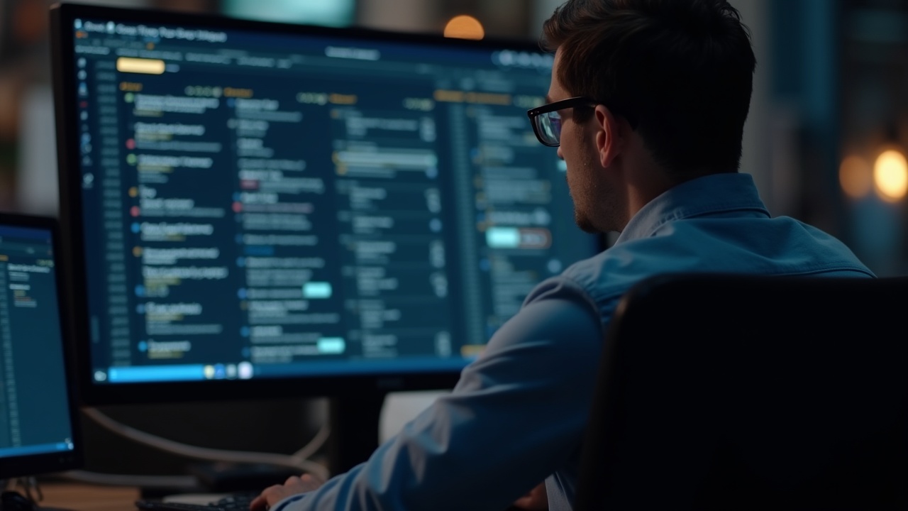 Newsroom analyst reviews war-themed posts on an X-style feed, with subtle crypto symbols in the foreground.