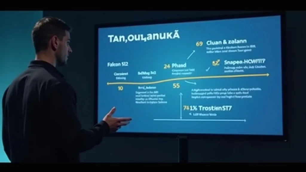 Solana developer presents a post-quantum roadmap; screen shows Falcon-512 vs Ed25519 with phased migration notes