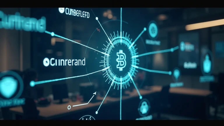 Professional newsroom image showing BTC on-chain lending on Sui, with Cumberland, Fluid, and SwissBorg logos.