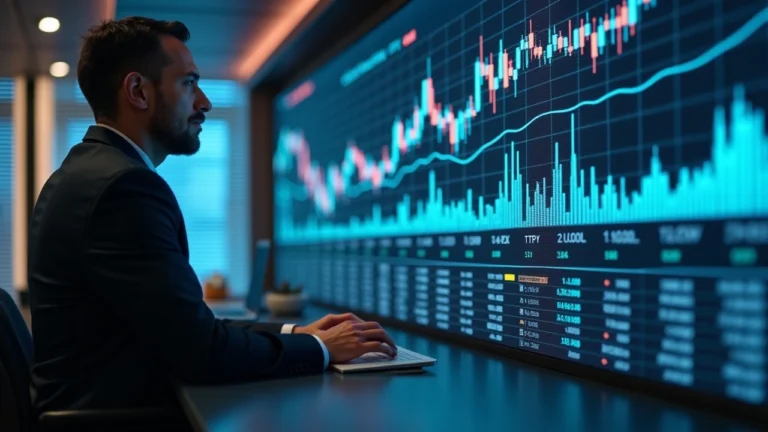 Executive briefing scene showing on-chain tokenization of Global X ETFs with Ondo and Mirae branding.