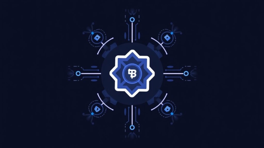 Centered THORChain logo with vault icons and network lines, signaling restored trading after a 39-day outage.