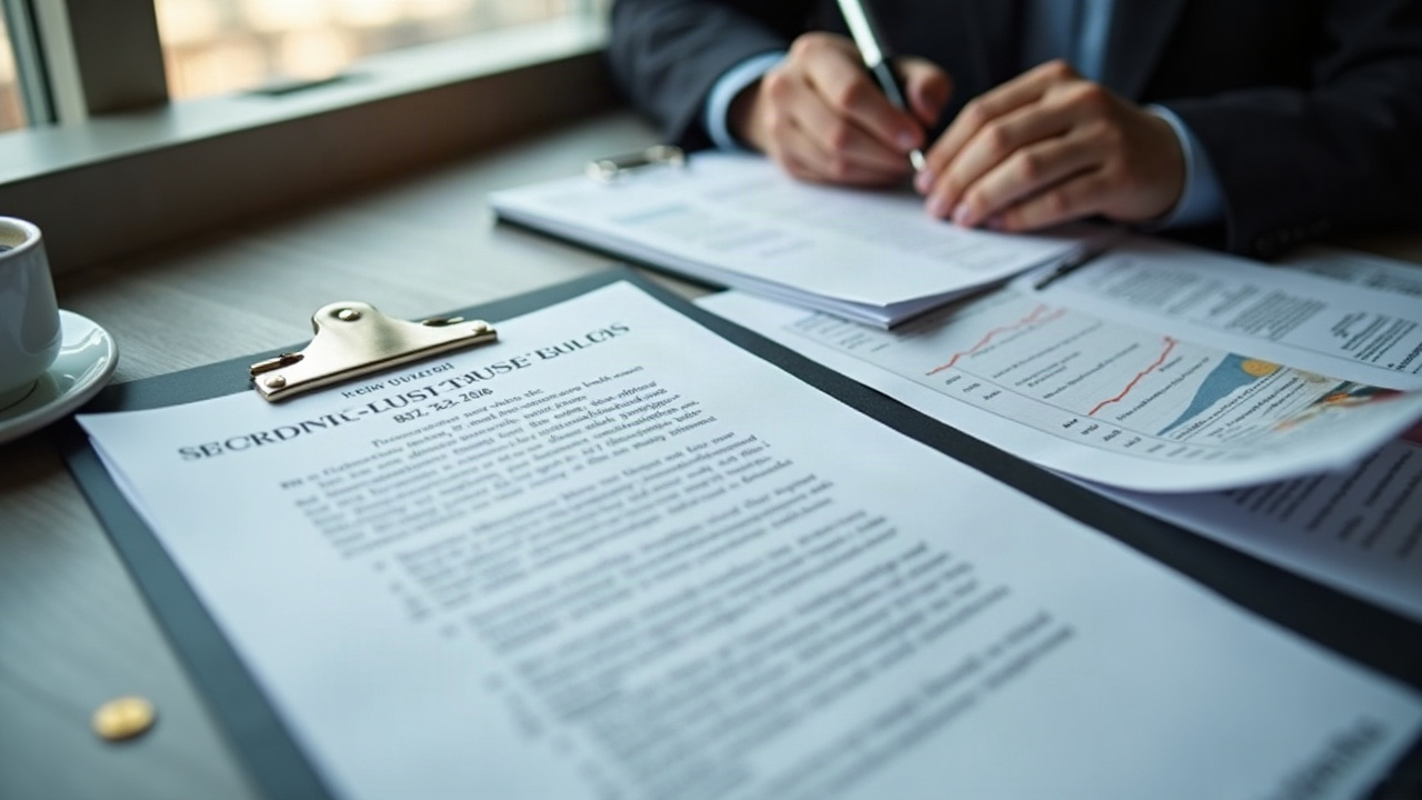 Editorial desk: legal brief about crypto asset custody, analyst reviewing amid subtle crypto symbols.