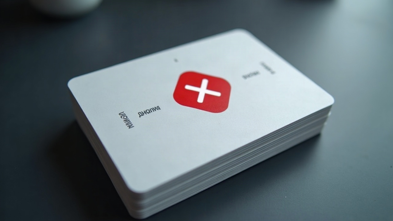 Editorial shot: Hedera transaction batch with cards and a red stop X over a smart contract icon.