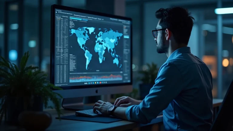 Analyst views MistTrack dashboard showing KYA batch screening and tracing canvas with AI Smart Tracing and Path Finder