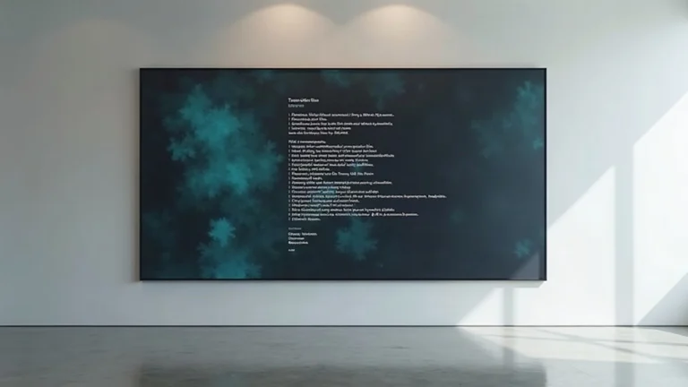 On-chain Traceforms NFT displayed on Ethereum, shown on a clean screen in a minimalist gallery with smart contract data visible